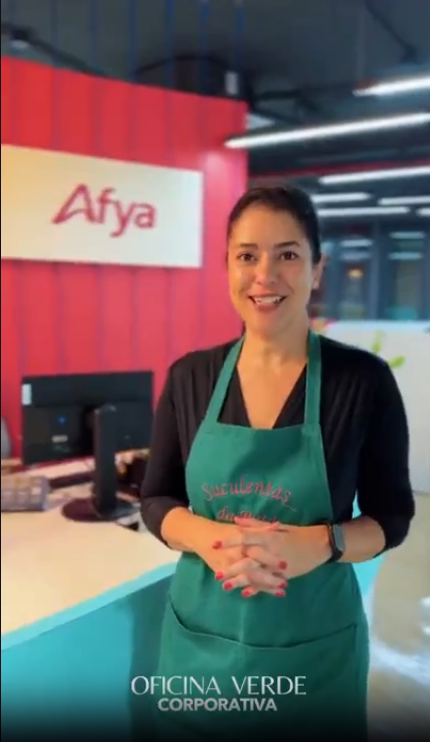 Capa do vídeo da Oficina Verde Corporativa na Afya
